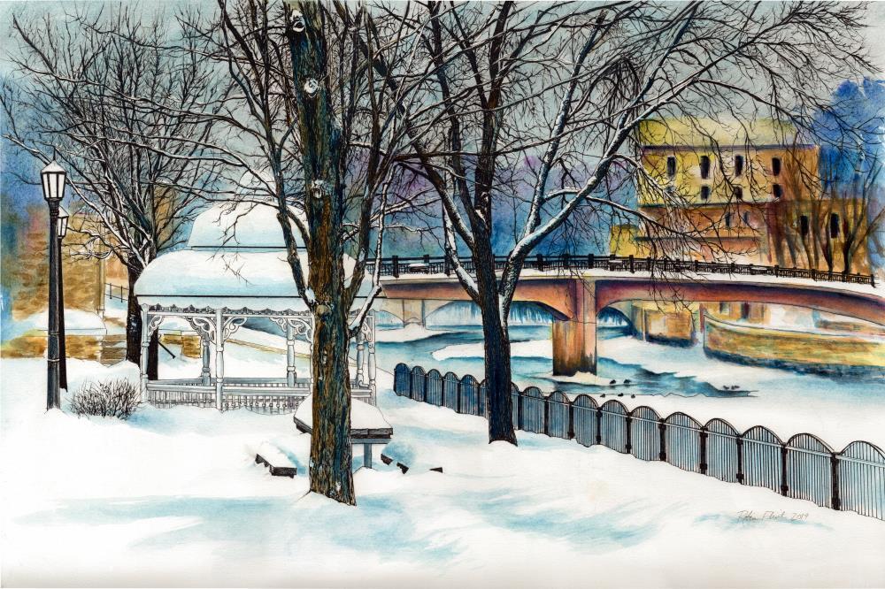 Winter Gazebo in the Park