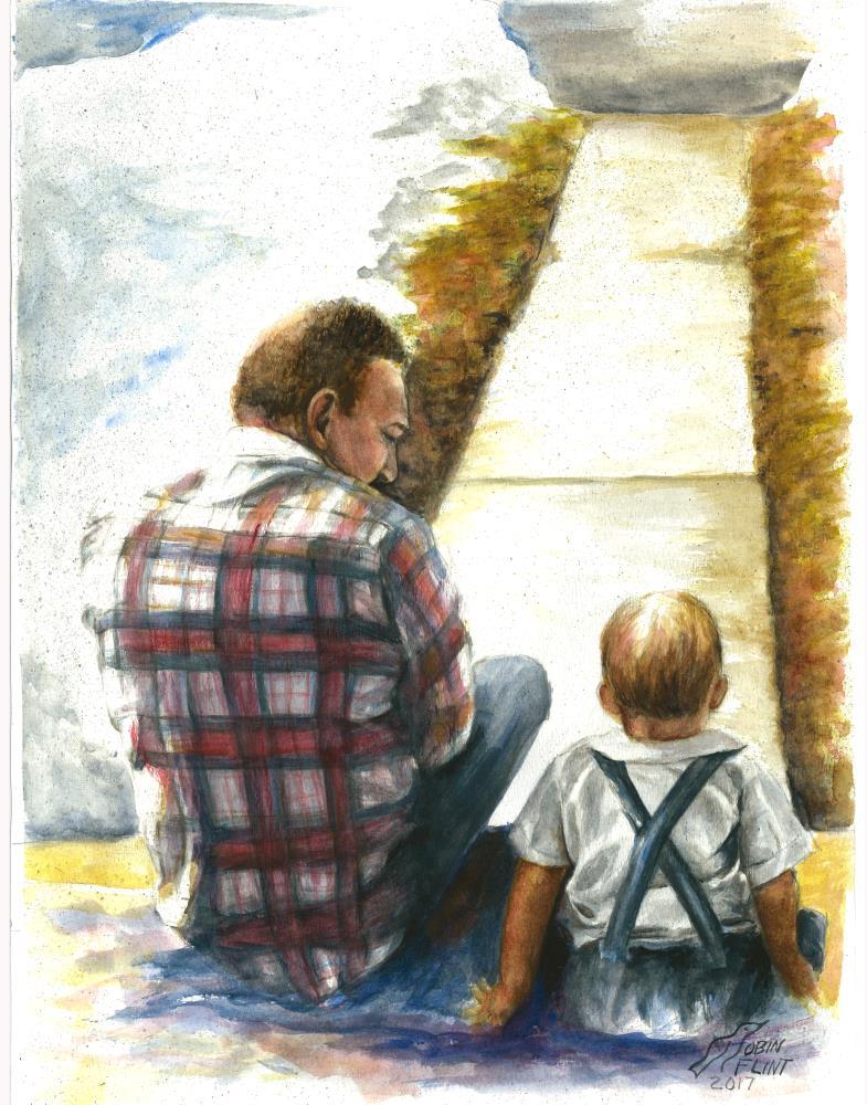 Waiting for Spring with Grandpa